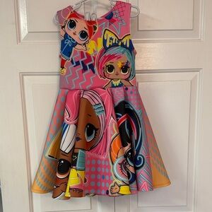 L.O.L. Surprise! Pink and Blue Cartoon Dress